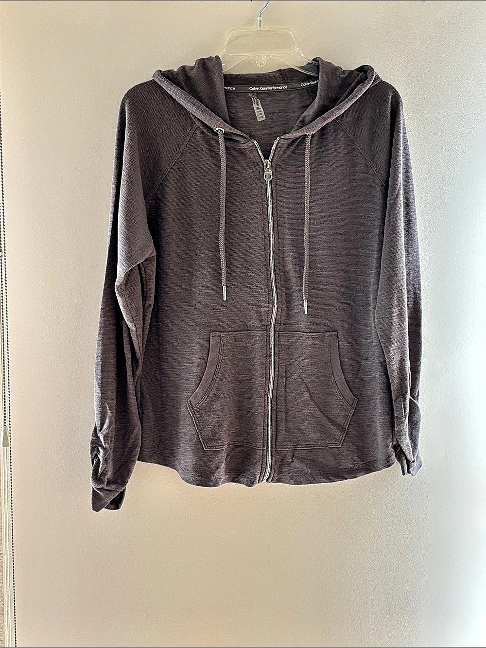 Calvin Klein Performance Women's Zip Hoodie XL Brown